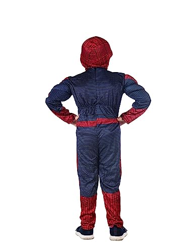 Image of BookMyCostume Red Blue Superhero Muscle Look Kids Fancy Dress Costume - Imported 7-8 yrs