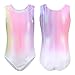 Valcatch Leotards for Girls Gymnastics Kids Teens Dance Unitards with Shorts Athletic Dance wear Shiny Gym Leotard Outfit
