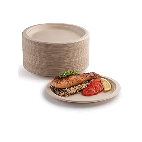 YIEN 50 x pappteller, 100{0695b4efde9019f78b24d7f0088f93d545612abec51320f688ce2f7d3af29861} biologisch abbaubar und kompostierbar, umweltfreundlicher, strapazierfähiger, recycelbarer Essteller, perfekt für Picknicks, Grillabende (17,8 cm) YIEN 50 x pappteller, 100{0695b4efde9019f78b24d7f0088f93d545612abec51320f688ce2f7d3af29861} biologisch abbaubar und kompostierbar, umweltfreundlicher, strapazierfähiger, recycelbarer Essteller, perfekt für Picknicks, Grillabende (17,8 cm)
