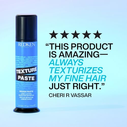 Image of Redken Long-Lasting Styling Paste For All Hair Types - Adds Long-Lasting Texture & Definition With Flexible Control, Medium Hold