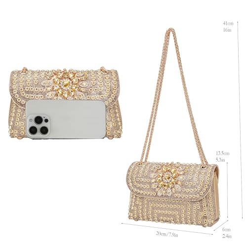 Image of Women's Evening Handbags Rhinestone Purse Crystal Evening Clutch for Women Formal