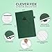 Clever Fox Check Register Book - Deluxe Transaction Register, Accounting Ledger Book, Checkbook Register & Checking Account Register Book for Personal and Work Use, A5 Hardcover - Dark Green