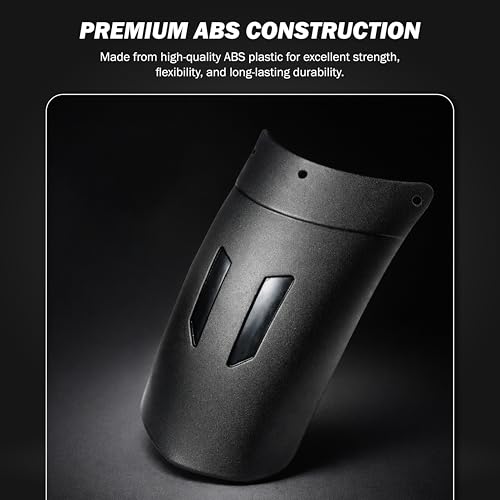 Image of OBEROI'S TRADERS Universal Front Fender Extender Mudguard | Heavy-Duty Matte Black | Mounting Screws | Compatible with Fit All Bikes & Motorcycles