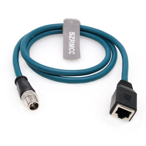 Cable Ethernet SZRMCC M12 8 Pin a RJ45 1 m miniatura 1