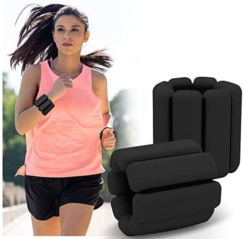 sddjqyWrist Weights Sets for Women, Adjustable 1 lb Ankle Weights Set of 2 (1Lb Each), Wrist Ankle Weights For Women Increase Training Intensity Yoga Pilates Dance Barre Walking Running