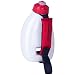 FuelBelt Helium Sprint Bottle, White/Rush Red, 10-Ounce