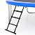 Gardenature Trampoline Ladder-3 Steps Wide-Step Ladder-Black