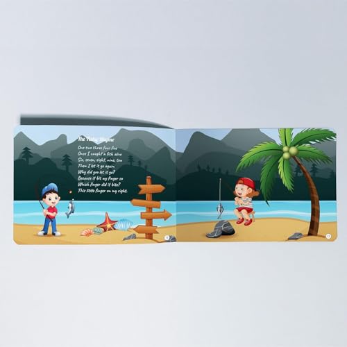 Image of Kiddale Pack of 3: Chirping in The Sky Sound with 2 Non-Sound Books - Rhymes & Chimes & Rhymes for Playtime for Kids Aged 3-5 | Screen-Free Fun & Learning