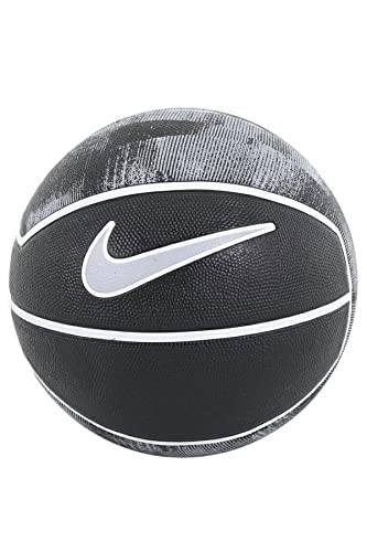  Nike Pallone da Basket Lebron James 07 Playground 4P Pallacanestro NBA Lakers (Nero - Grigio)
