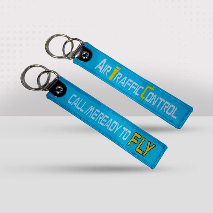 FIGHTER Air Traffic Control Fabric Keychain