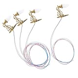 HOUDERCO 4 Stück Modell Wandleuchte Mini Kleine Wandlampe Puppenhaus-wandleuchten Puppenhaus Led-licht Modell Licht Lichter Für Puppenhaus Winziges Wandlampenmodell Abs