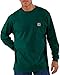 Carhartt Men's Dearborn Loose LS T-Shirt, Hunter Green, XX-Large