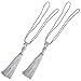 Beavorty 2 Pcs Curtain Tiebacks Decorative Curtain Holdbacks Ropes with Tassels for Home Office