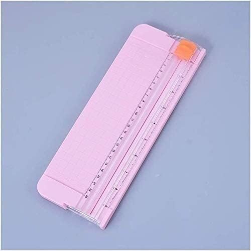 Coupe-papier manuel compact de couleur rose pour des finitions de photos parfaites