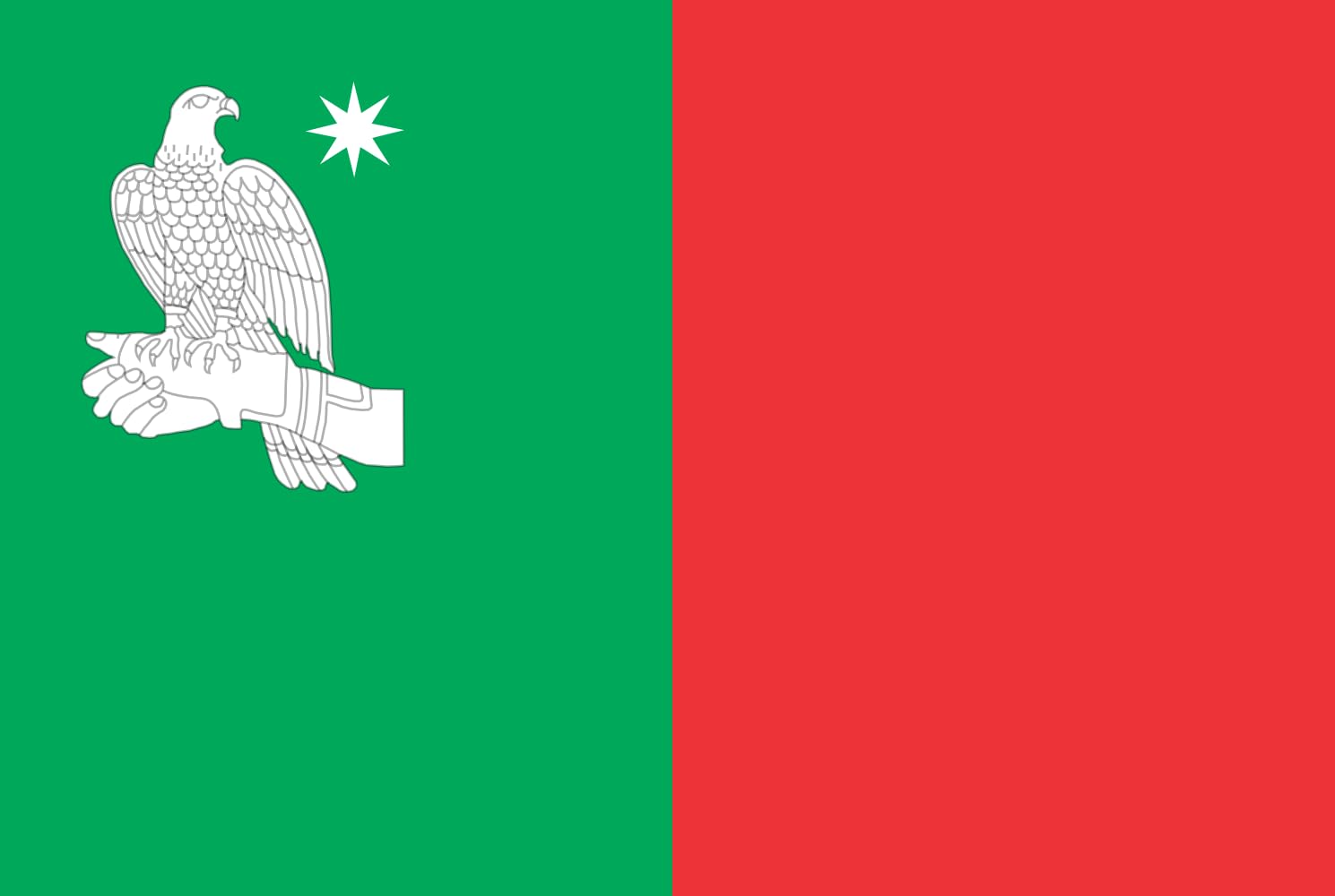 Drapeau Large Chokhatauri de qualité supérieure aux finitions renforcées