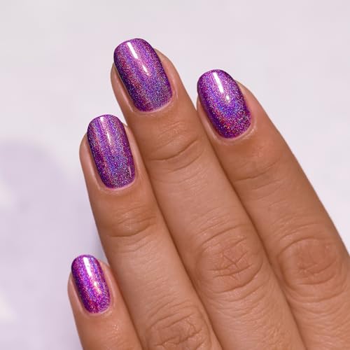 Image of ILNP Kings & Queens - Saturated Burgundy Holographic Nail Polish