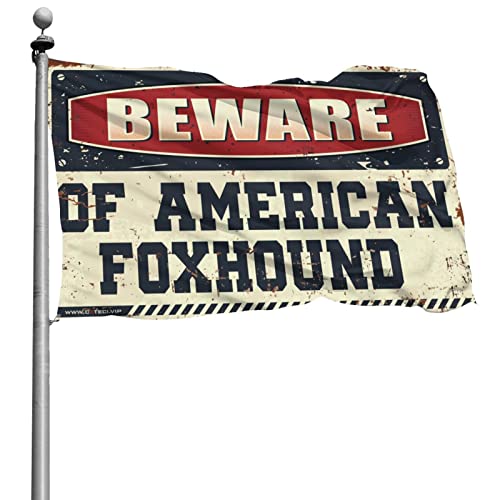Drapeau Foxhound Américain gaeruite grande bannière murale en tissu