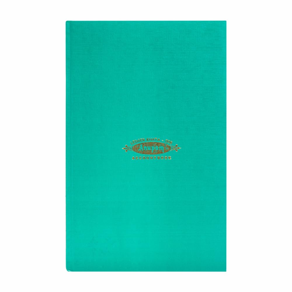 Anupam Ocho columnas | Papel de contabilidad verde | 100 g/m², 70 páginas | Tapa dura para una larga durabilidad | Almacén y fábrica (6QR)