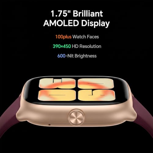 Image of Smart Watches for Women Men[3 Bands], 1.75 inch AMOLED Small Women's Smartwatch