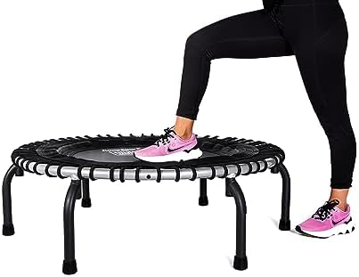 JumpSport 350/350f/370 Indoor Fitness Trampoline, 39-inch | 30 Adjustable Bungees for a Customized Bounce | Safe & Stable No-Tip Arched Legs | Included 60-Day Trial Streaming Videos & DVD 3 JumpSport 350/350f/370 Indoor Fitness Trampoline, 39-inch | 30 Adjustable Bungees for a Customized Bounce | Safe & Stable No-Tip Arched Legs | Included 60-Day Trial Streaming Videos & DVD