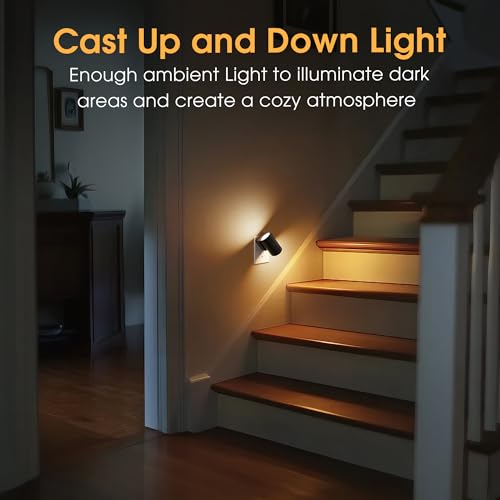 Image of Briignite Night Lights Plug into Wall, 3CCT Modern LED Night Light Plug in, Dusk to Dawn Sensor, 3000KĀ0Kŀ0K Change Nightlight,Dimmable NightLight for Hallway, Bedroom, Stairway, 2 Pack