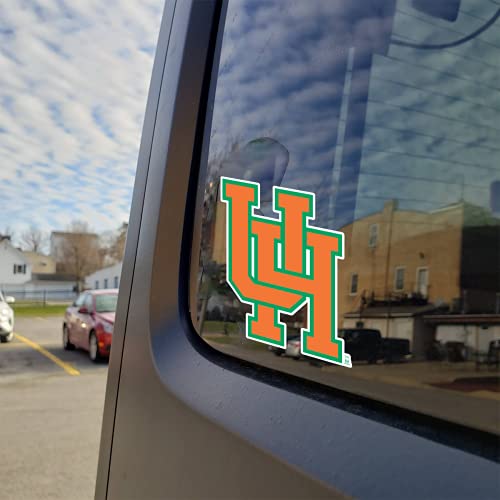 Image of University of Hawaii Vintage Interlocking Orange UH Logo Car Decal Bumper Sticker