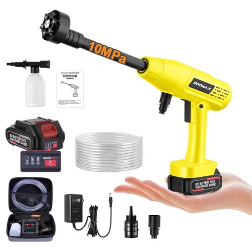 BOOMAX �������@ �R�[�h���X �[�d�� 10MPa���� 30000mAh �ő啬�ˋ���10M 3�i�K��?���� �o�������� �{�^���������s�v ���ː���8L/min ��ԓX�ďC ���� ���@ ���[�{�b�N�X�t�� ���{��戵������ 6in1�m�Y�� �o�b�e���[