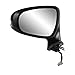 Fit System Driver Side Mirror for Lexus LS460/LS460L, LS600h L, Black w/PTM Cover, Chrome Base, w/Turn Signal, Memory, Puddle lamp, Power Fold, w/o auto dimming, Heated Power