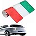 PRICEKILLER® - Striscia Adesiva Nastro Bandiera Italia Francia Germania M Auto Moto Interni Casco Impermeabile antiruggine Tuning 5m x 15cm Decalcomania (Italia)