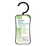 airBoss Closet Odor Eliminator with Activated Charcoal for Odor Control, Fragrance-Free, 4 Oz Hanger