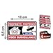 Autocollant propriété sous vidéo surveillance alarme logo 363 sticker 4 stickers