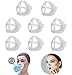 Produktbild 3D Mask Holder [8 pcs] Lipstick Protection Stand, Comfortable Reusable Cool Silicone Washable 3D Mask Bracket Protection for Nose and Mouth, Increase Space Help Breathe Smoothly Health for Women Girl