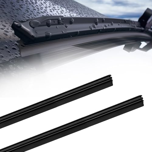 alwaiiz 2 Piezas goma limpiaparabrisas 800mm, goma limpiaparabrisas universal, gomas limpiaparabrisas coche (800mm-2pcs)