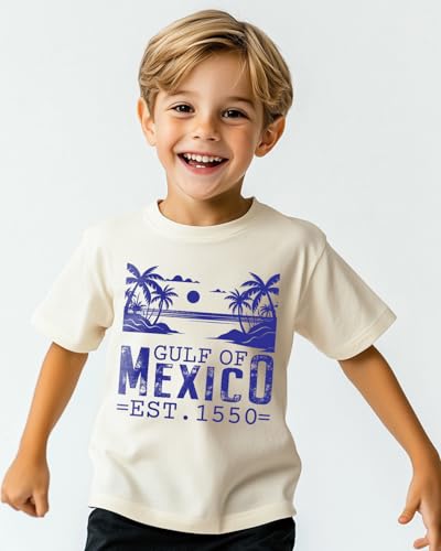 Gulf of Mexico T Shirt for Toddler Boys Girls, Kids Stay Salty and Resist T-Shirts 1550, 2-8T Short Sleeve Tee4