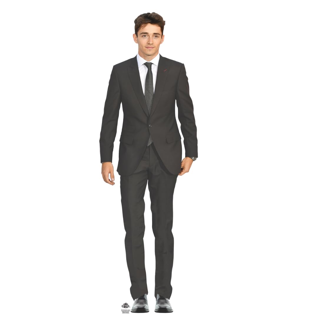 Star Cutouts CS1102 Charles Leclerc Lifesize Cardboard Cut Out With Mini