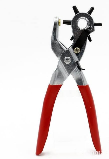 Leather Belt Hole Punch Plier Eyelet Puncher Revolve Sewing Machine Bag Setter Tool Watchband Strap Household - (Color: Hole Punch)