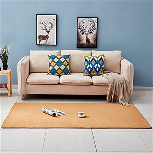 Tapis salon moderne LUNEZY abstrait marron durable - 2