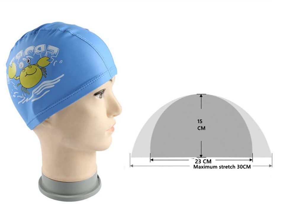 Flyorigin Swimming Cap Kids, Boys And Girls Swimming Caps,Toddler, Children, Kids Waterproof Bathing Swim Cap Aged 3-10 - Image 4