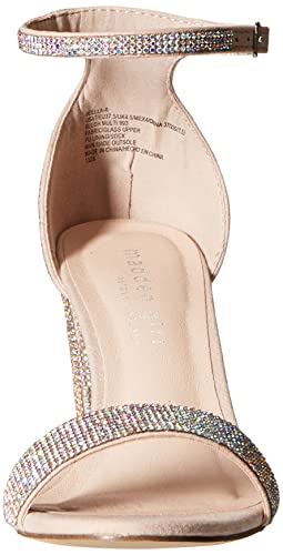 Madden Girl Women's Beella Heeled Sandal, Blush Multi Rhinestone, 10 #TOP1