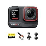 Insta360 Ace Pro Motorcycle Bundle - Waterproof Action Camera Co-Engineered with Leica, Flagship 1/1.3' Sensor and AI Noise Reduction for Unbeatable Image Quality, 4K120fps, 2.4' Flip Screen