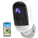 Wireless Security Camera Outdoor, 2K Indoor Security Camera for Home Security, Battery Powered WiFi Home Surveillance Camera IP66 Waterproof IP Camera, Night Vision, Motion Detection, 2-Way Audio