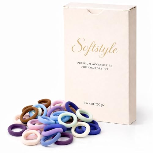 Image of Rubber Band for Hair Hair Ties for Women Hair Ties for Girls Ponytail Hair Band Ponytail Holder Hair Rubber Band for Women Stylish Hair Accessories for Kids Girls Baby Girl (Multicolor - Pack of 200)