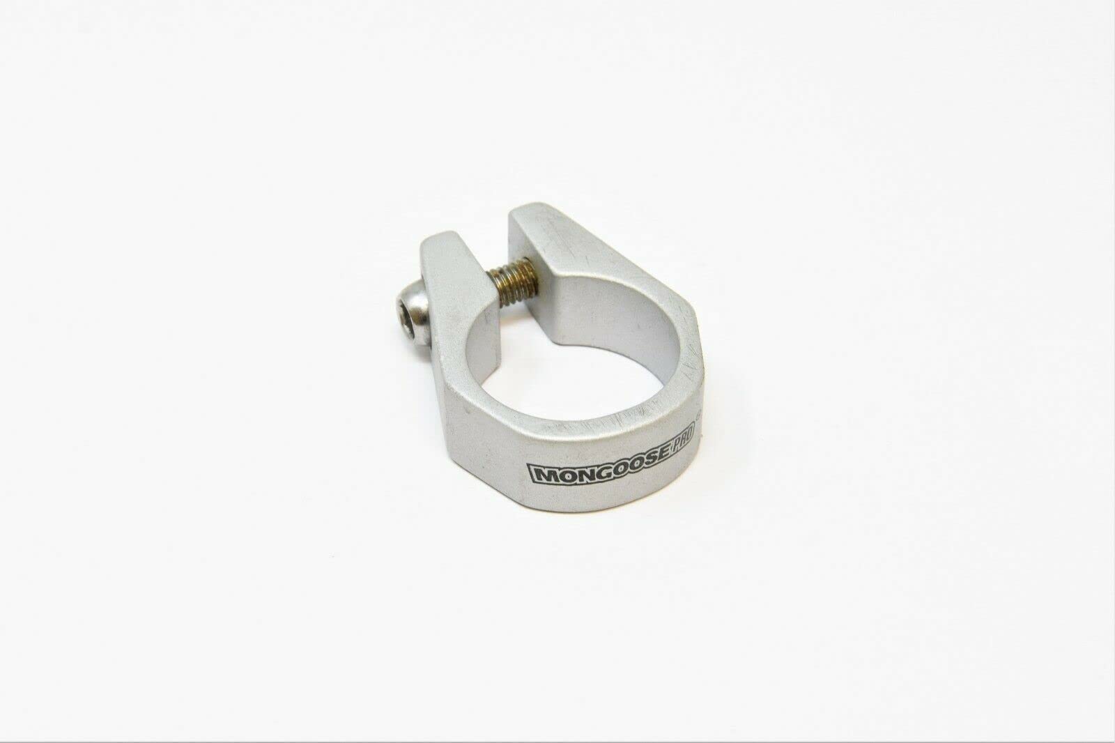 Hard To Find Bike Parts Silver Mongoose Pro Bmx Mtb, Atb, Bike 28.6 Mm Alloy Seat Clamp For 25.4 Post