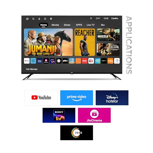 Image of 101 cm (40 inches) Glow Series HD Ready Smart QLED Linux TV BAZQL40S1 (Black)