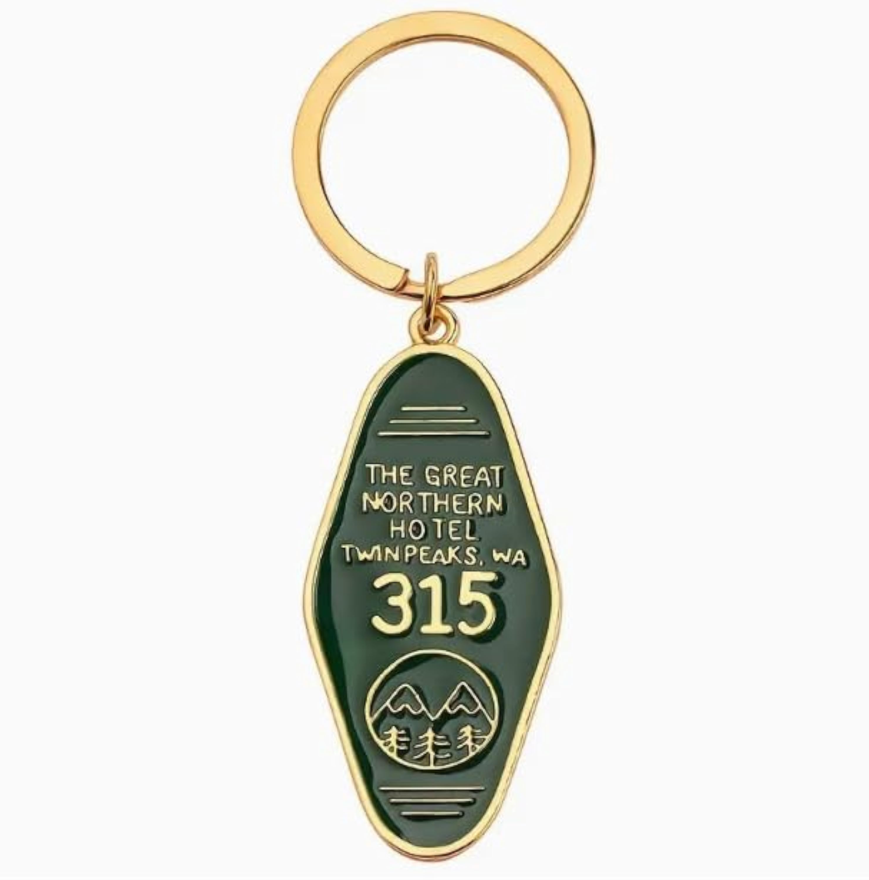 Darkcustom llavero Twin Peaks Clave de teclas Accesorios Sala 315