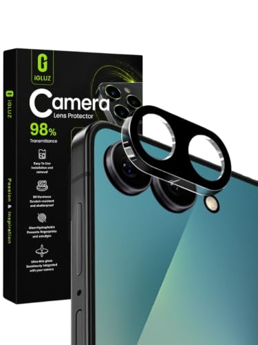 Image of iGluz Compatible with Samsung Z Flip 8 Camera Lens Protector (1 Pack) | Premium 9H Tempered Glass Camera Guard | Ultra Clear HD | Scratch Resistant | Case Friendly Fit | Bubble Free Easy Installation