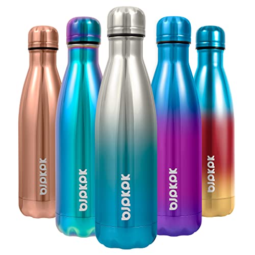 Image of BJPKPK 17 oz Insulated Water Bottle, Stainless Steel Flask, Leak Proof