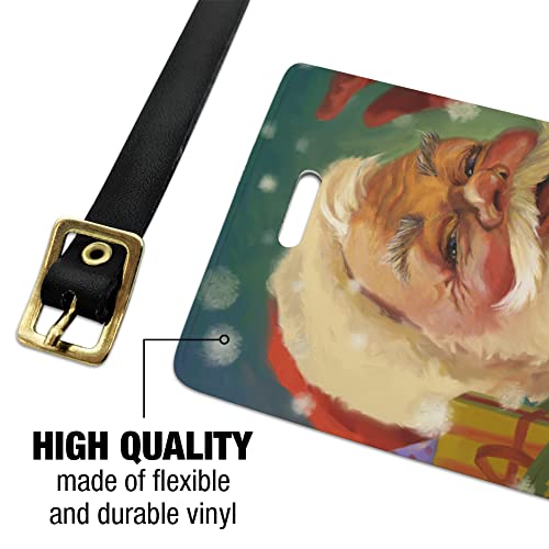 Christmas Santa and His Toy Sack Luggage ID Tags Cards Set of 22