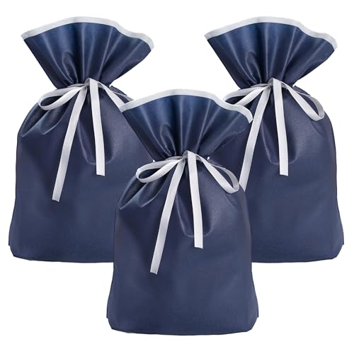 ラッピング プレゼント 袋 ギフトバッグ 【Poco'ce掲載・ふんわり不織布·リボン付き·3サイズ×5色展開】 ラッピング 袋 小 大 特大 ギフト袋 贈り物 人気 おしゃれ 収納 お祝い 記念日 結婚式 母の日 父の日 誕生日 バレンタイン クリスマス