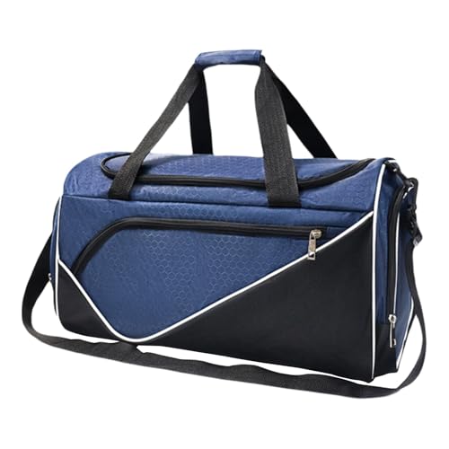 Travel Duffle Bag Sports Gym Bag Adults Luggage Bag Portable Shoulder Bag Overnight Bag for Camping Exercise Travel Outdoor, Navy Blue